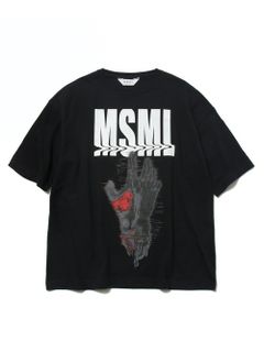 グラフィツクビッグTシャツ (ブラック)  / GRAPHIC BIG TEE-HAND (BLACK)