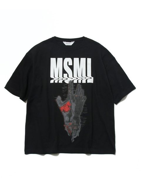 グラフィツクビッグTシャツ (ブラック)  / GRAPHIC BIG TEE-HAND (BLACK)