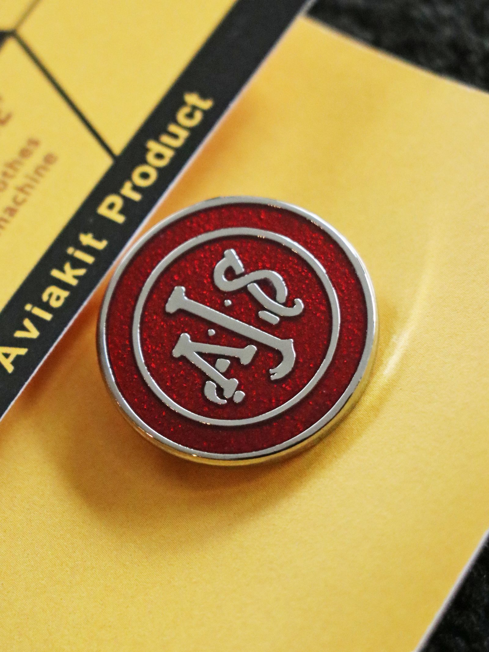 【即日発送可能】"AJS ROUND" BADGE