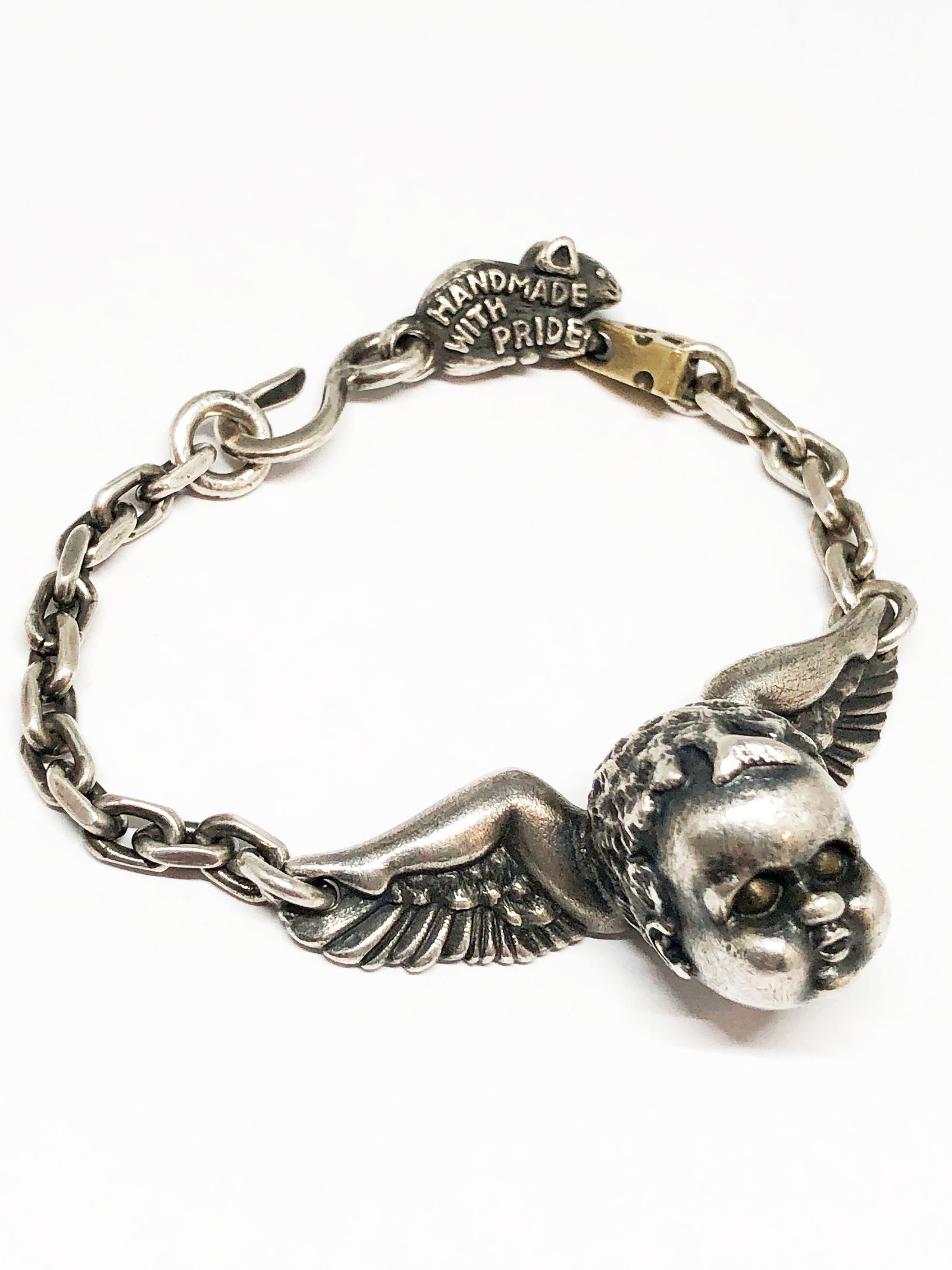 ニューライフブレスレット マウス&チーズチェーン /  "New Life" Bracelet w "Mouse & Cheese" (SILVER925×BRASS)