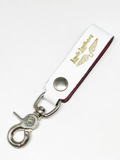 LEWIS LEATHERS BELT LOOP KEYRING Mk2 (WHITE)