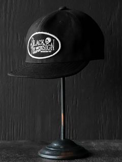 BLACK DENIM TRUCKER CAP (DEEP BLACK)
