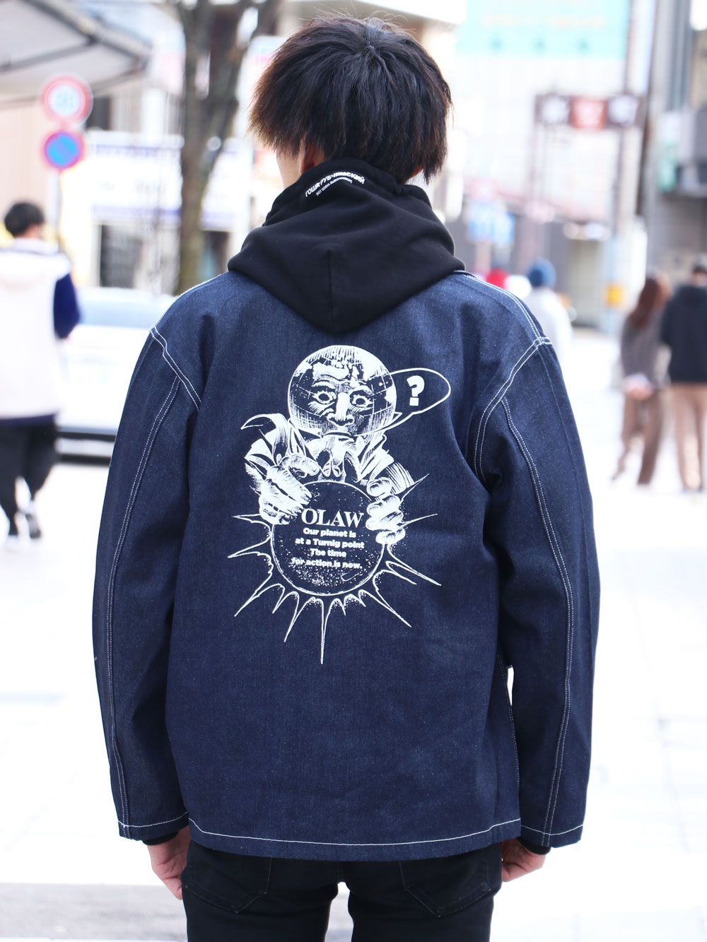 " change the world"デニムカバーオール / " change the world" DENIM COVERALL