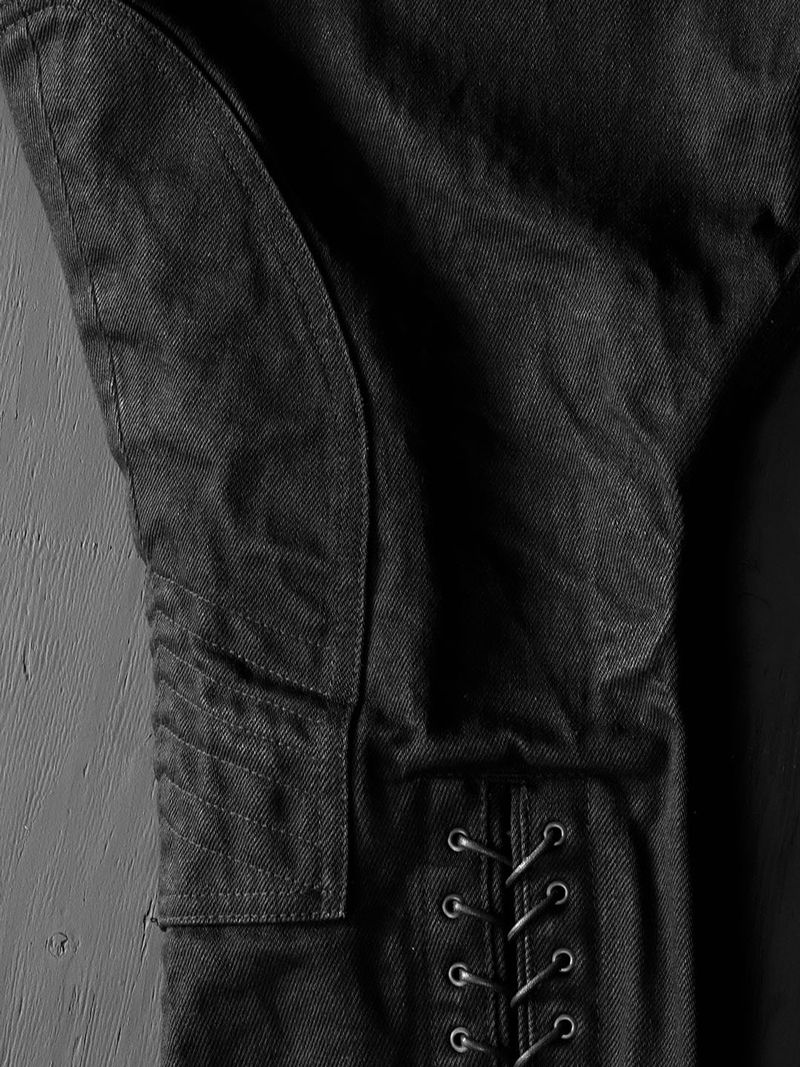BLACK DENIM SHERIFF BREECHES (DEEP BLACK)
