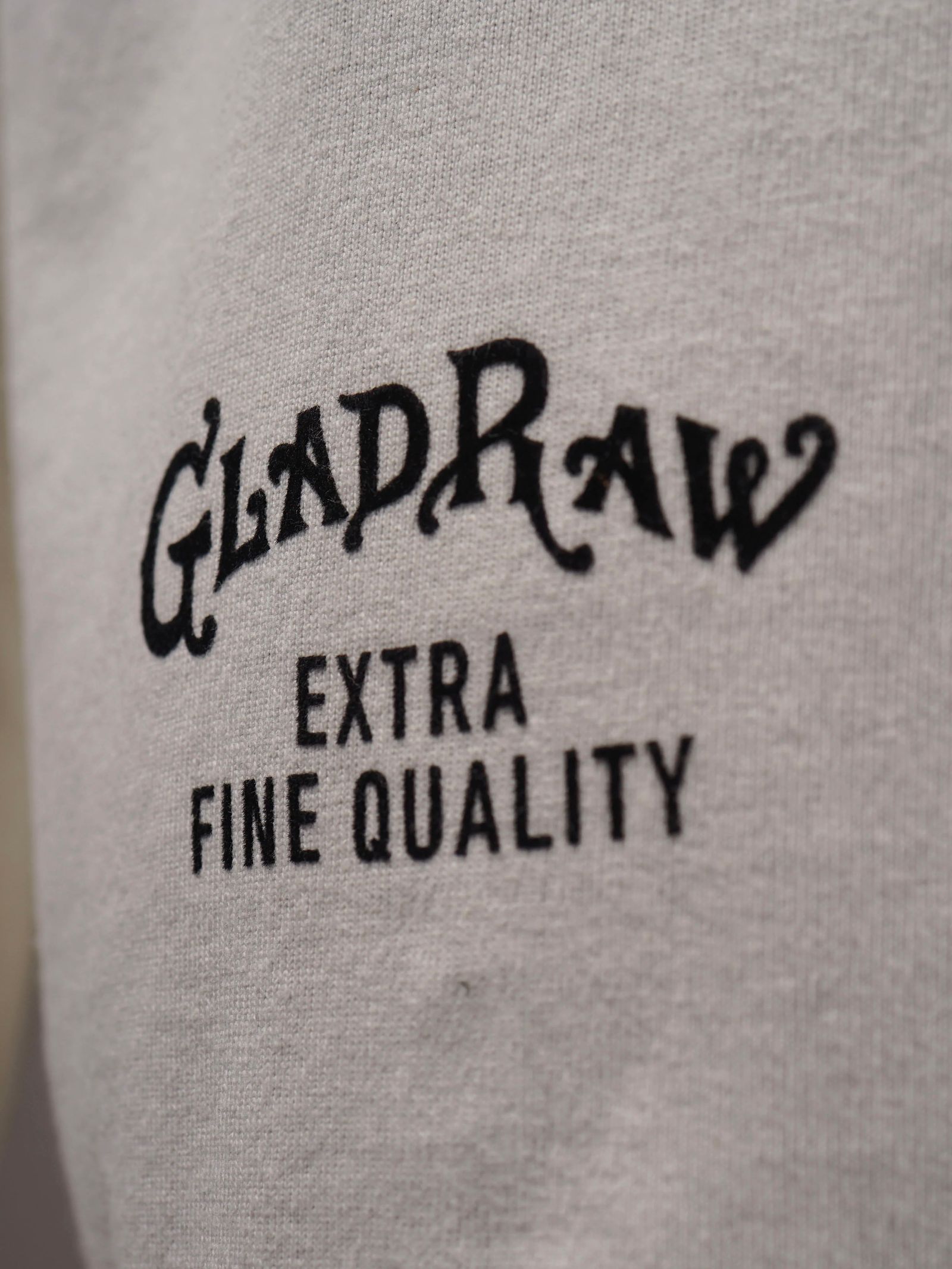 GLAD RAW - L/S T-SHIRTS (WHITE)