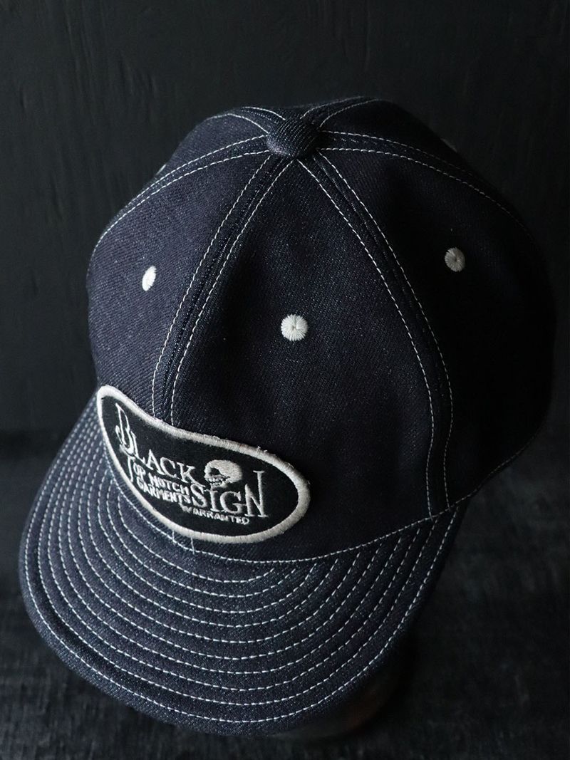 INDIGO DENIM TRUCKER CAP (DARK INDIGO)