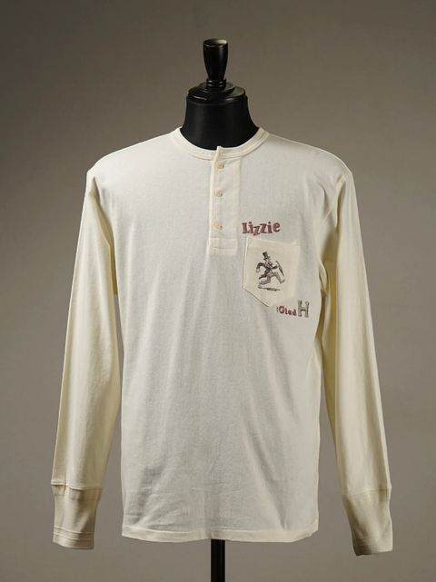 "DIZZIE LIZZIE" L/S T-SHIRTS (WHITE)