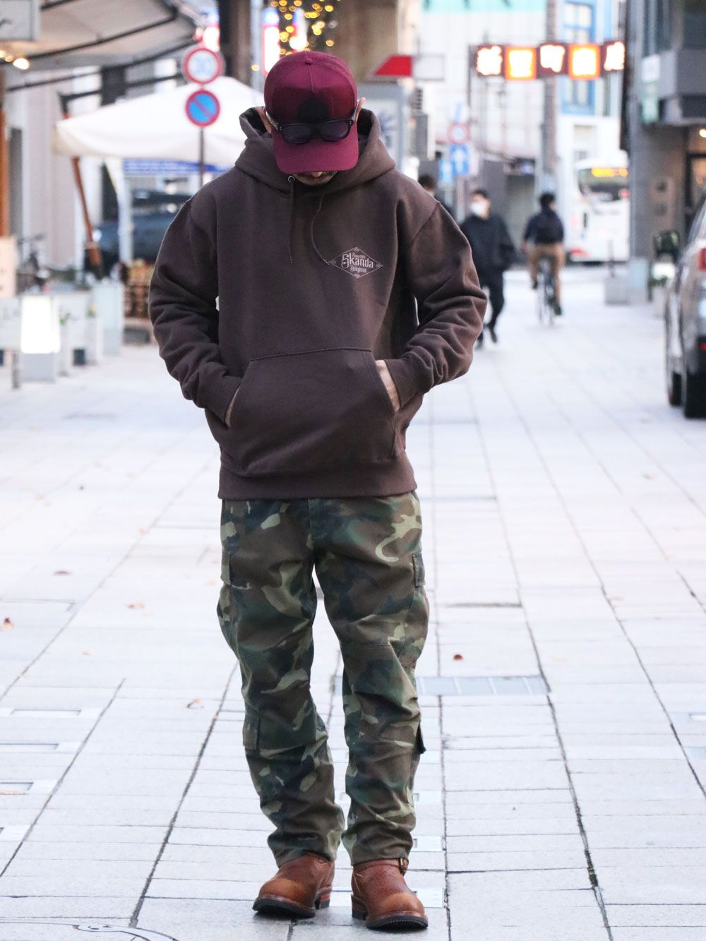 オリジナルヘビーオンスパーカー (ブラウン) / ORIGNAL HEAVY OZ PULLOVER (BROWN)