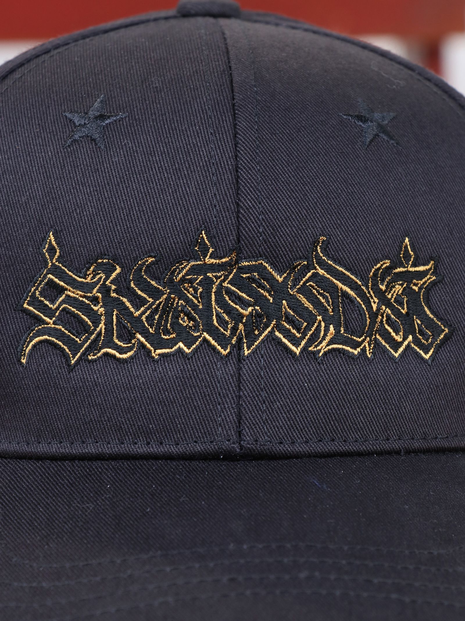 SKANDA カーブバイザーミドルキャップ / SKANDA Curve Visor Middle Cap (BLACK×BLACKSTAR)