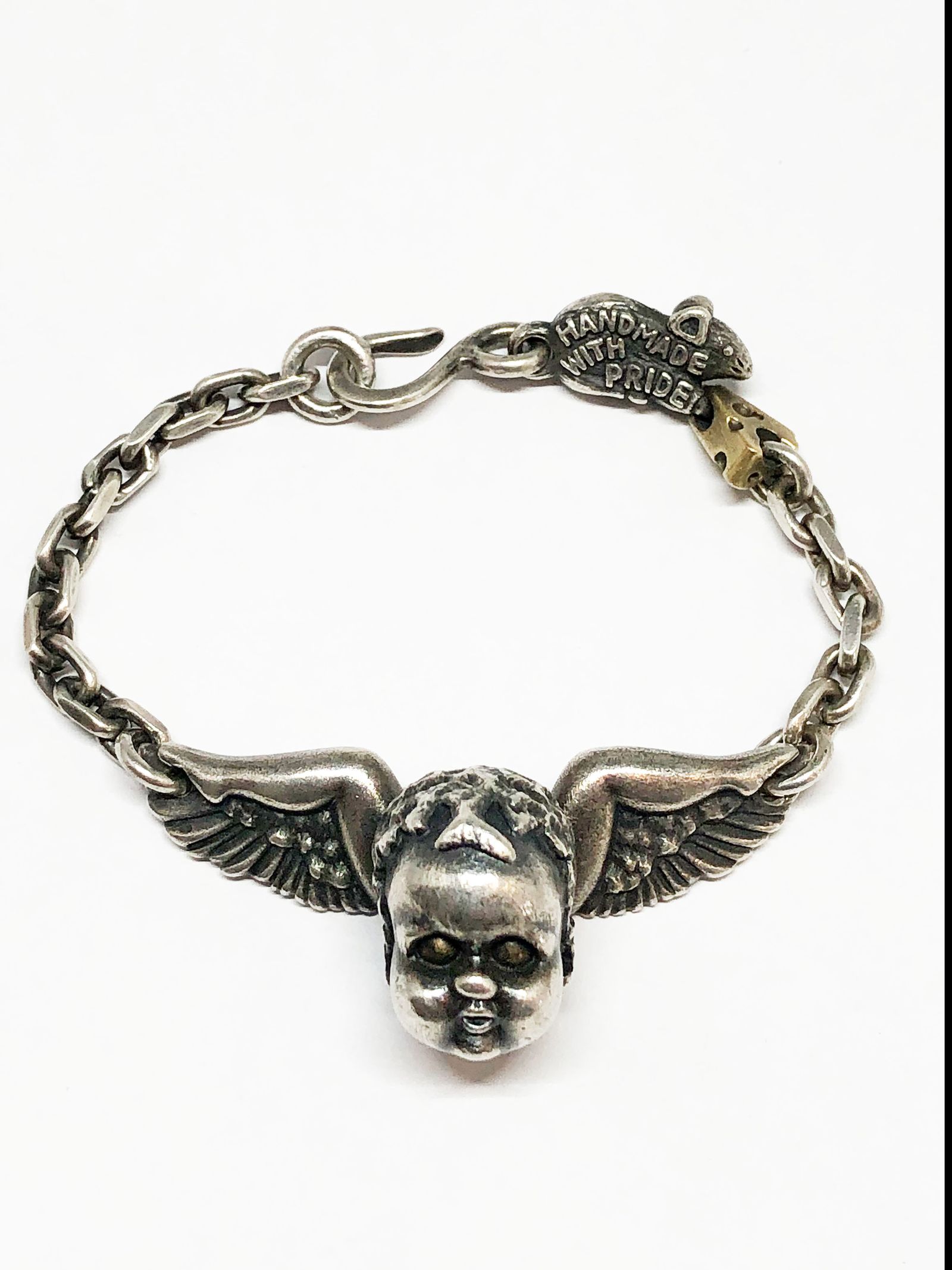 ニューライフブレスレット マウス&チーズチェーン /  "New Life" Bracelet w "Mouse & Cheese" (SILVER925×BRASS)