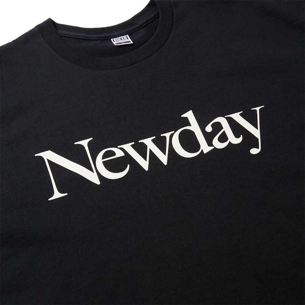 NEWDAY 60z. S/S TEE (WHITE, NAVY, BLACK)