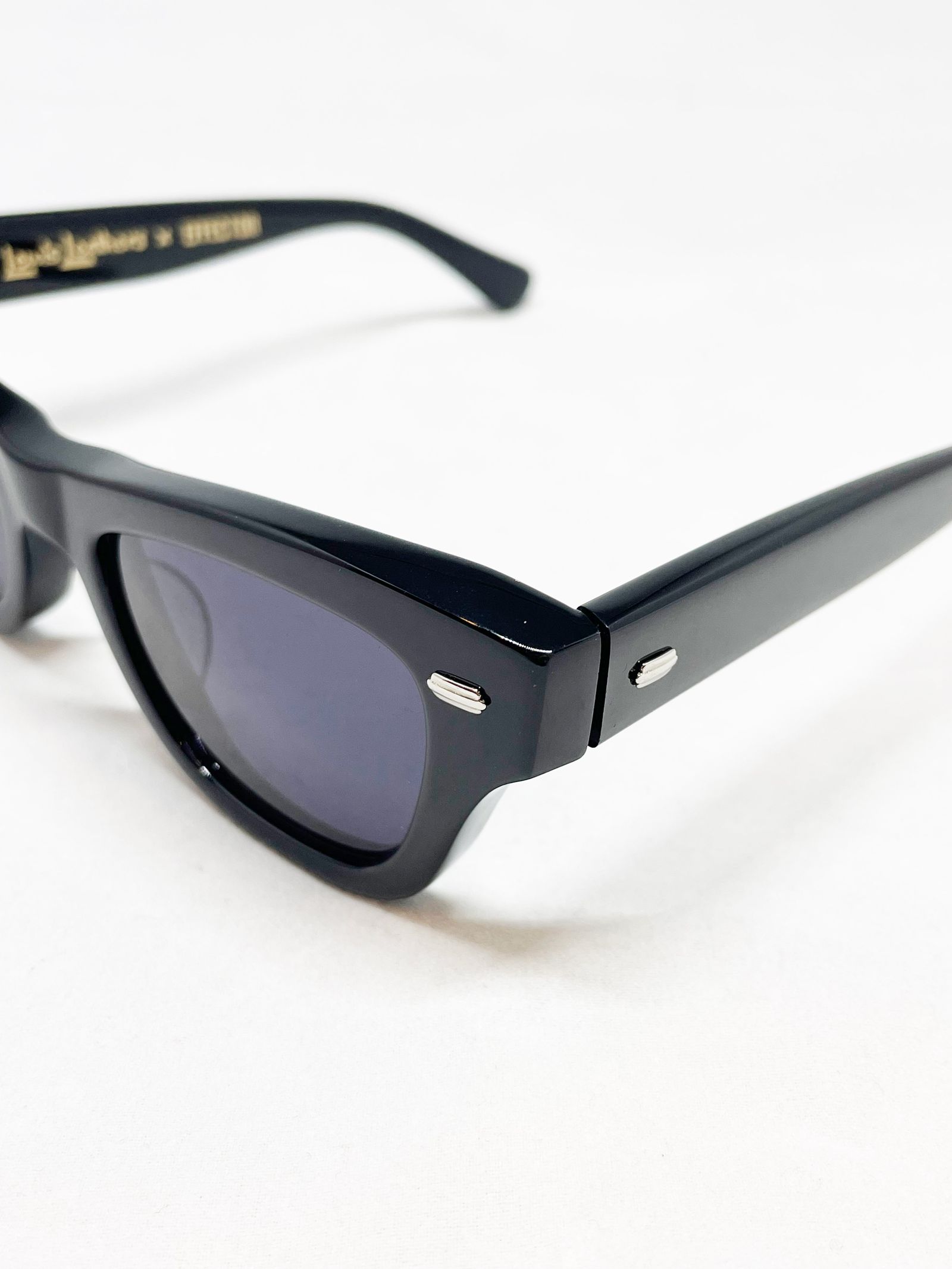 EFFECTOR × LEWIS LEATHERS / AVIAKIT EYEWEAR SILVER HINGES (BLACK LENS)