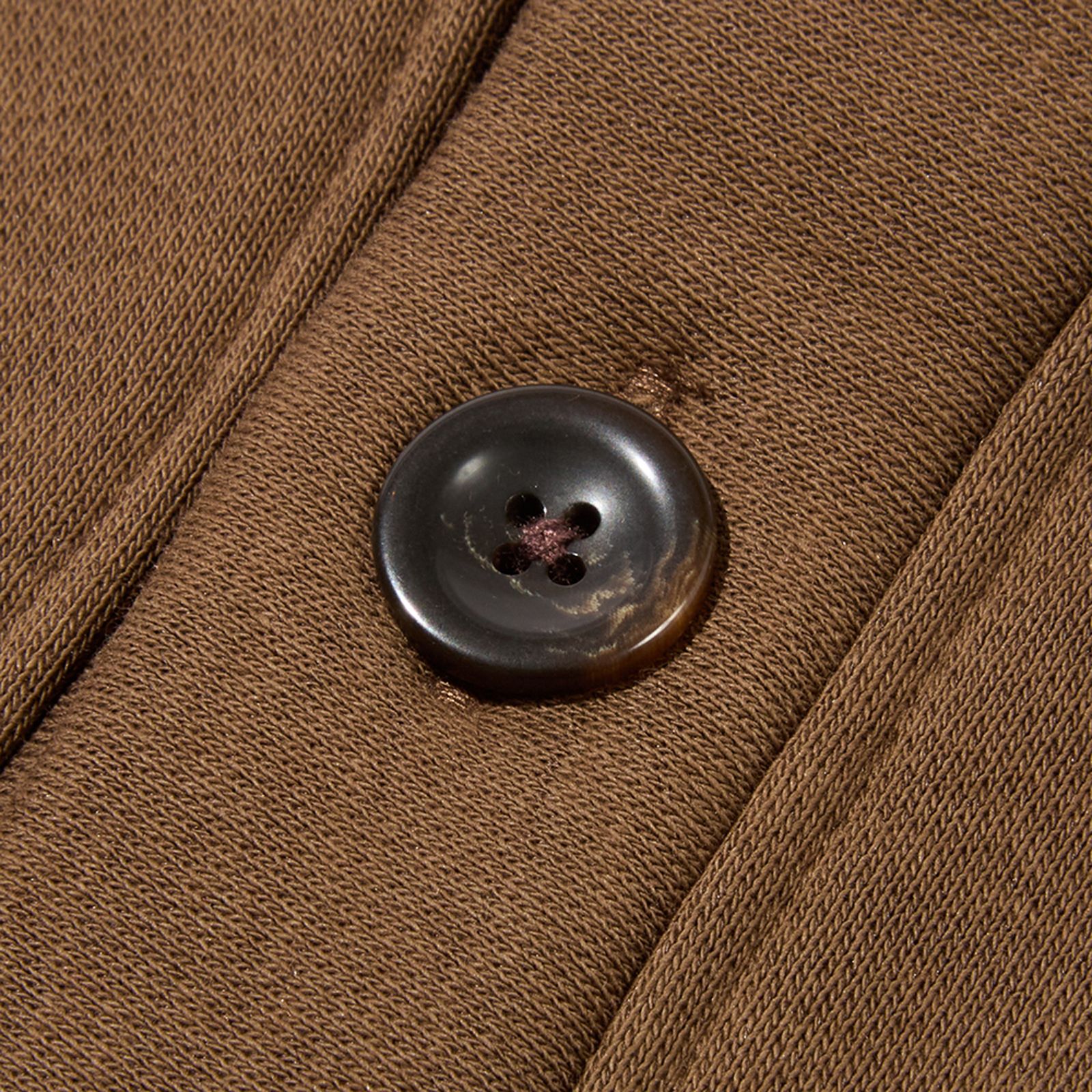 THE WANDERES T/C SWEAT CARDIGAN (BROWN)