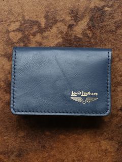 LEWIS LEATHERS CARD CASE (NAVY)