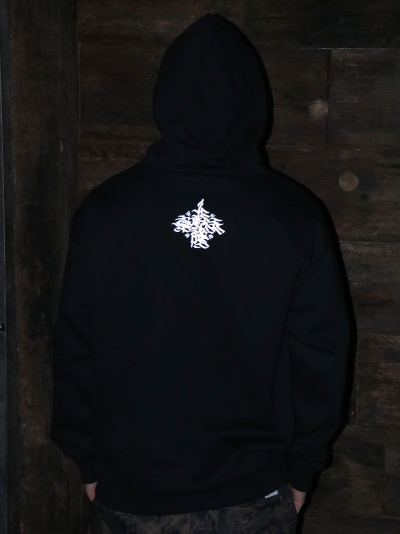 MOZYSKEY×SKANDA "疾風迅雷" PARKA (BLACK) / 別注パーカー (ブラック)