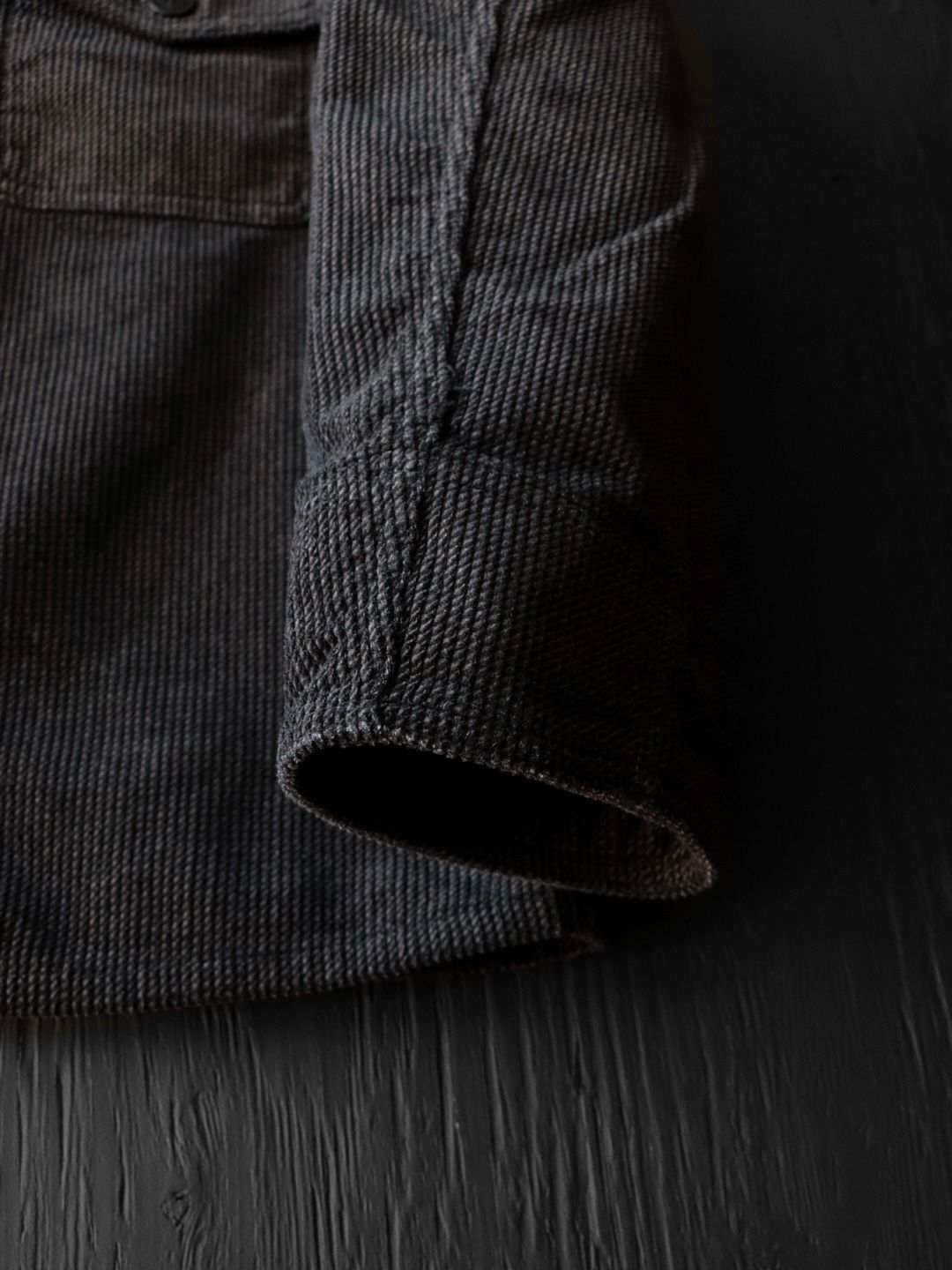 RIPPLE CORD AIM JACKET (CHARCOAL BLACK)