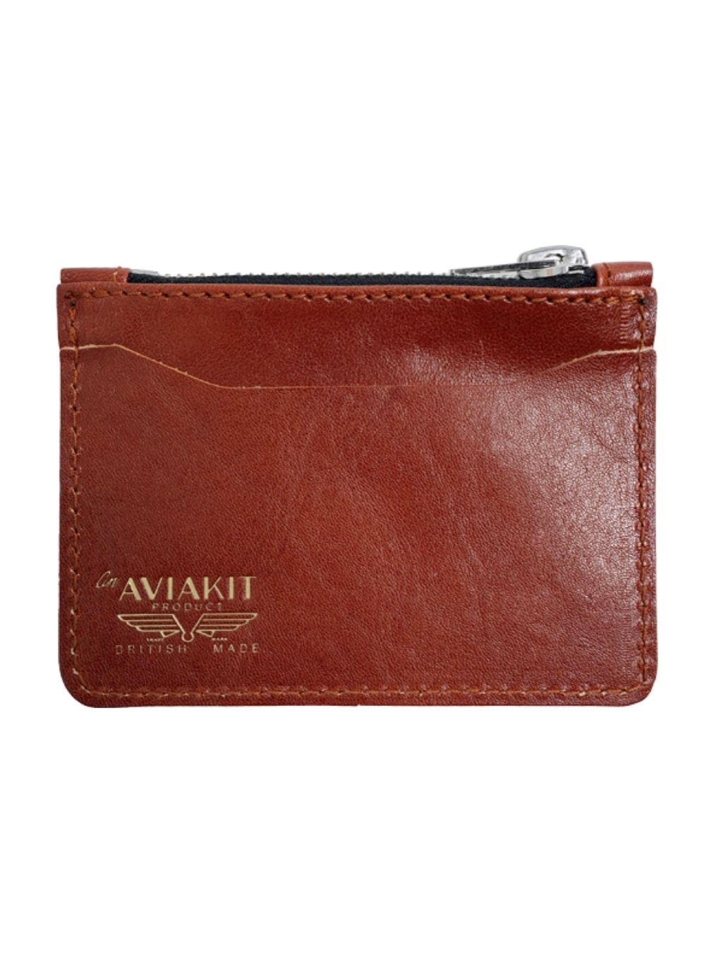 COIN WALLET (TERACOTTA WITH BLACK ZIP)