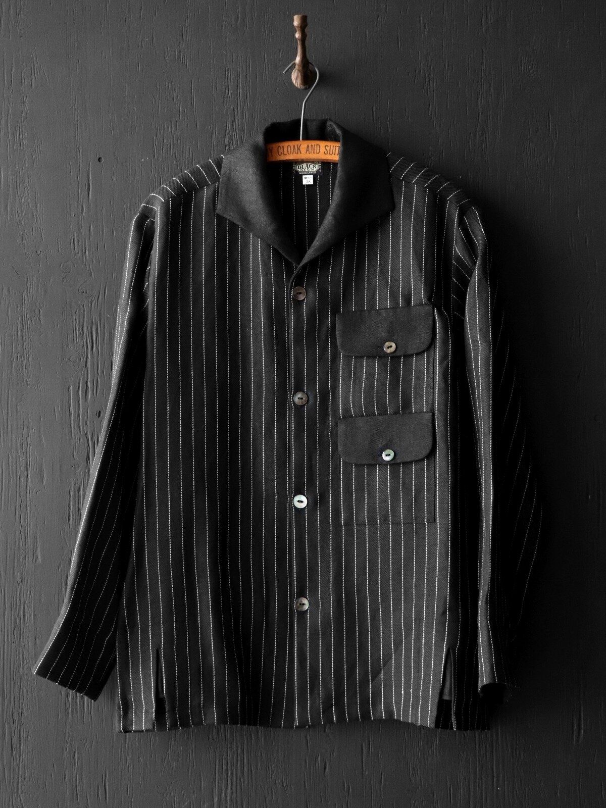 ITALIAN COLLAR 2 TONE “GIGORO” JACKET (RAIN STRIPE)
