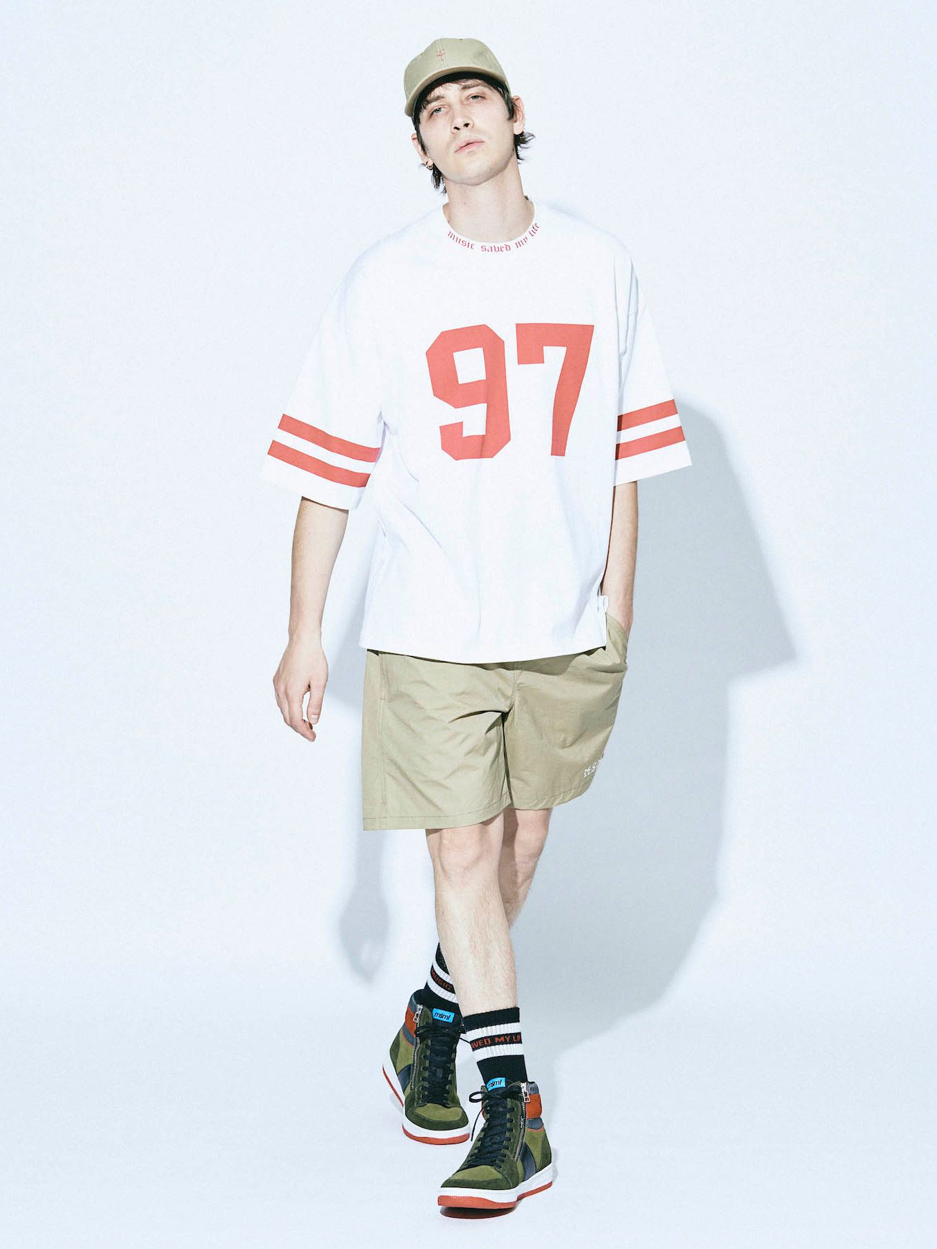フットボールビック Tシャツ (ホワイト) / FOOTBALL BIG TEE (WHITE)