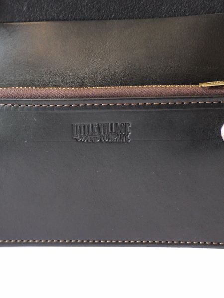 TRUCKERS' WALLET "LONG" / トラッカーズウォレット  (BLACK × SILVER) (MODEL "A" BUTTON)
