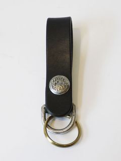 LEATHER LOOP HOLDER / レザーループホルダー (BLACKxSILVER) (MODEL A)