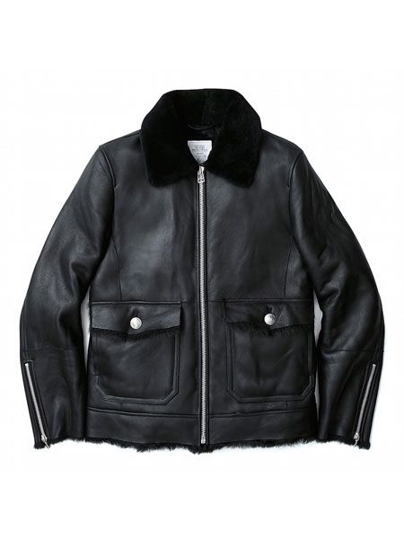 CRIMIE - ALL MOUTON G-1 JACKET (BLACK) | SKANDA