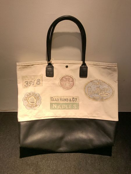 GLAD HAND & Co. - GLAD HAND×HERITAGE CANVAS-TOTE HAND PAINT ...
