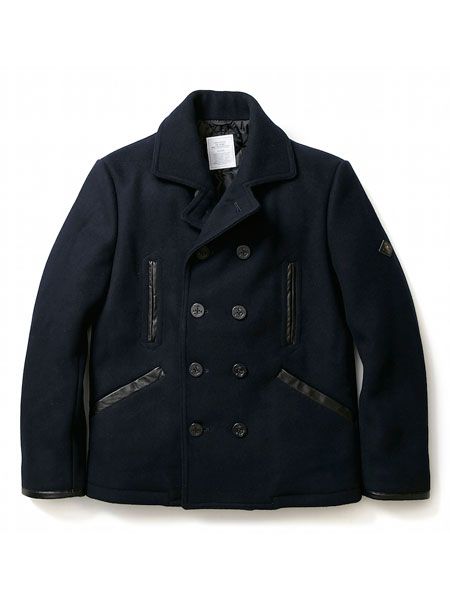 CRIMIE - HEVY OZ. MELTON PEACOAT (DARK NAVY) | SKANDA