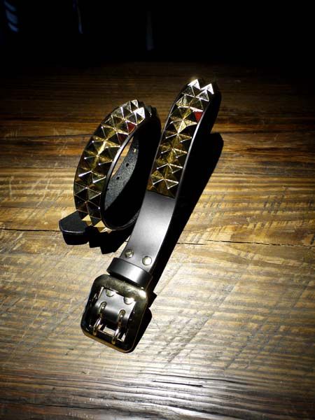 PYRAMID BELT / ピラミッドスタッズベルト (GOLD)