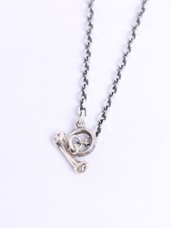 SKULL  HOOK CHAIN "SQUARE" (SILVER)