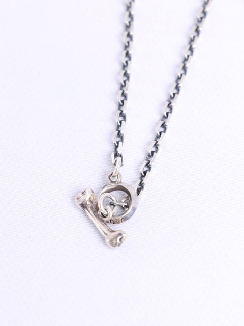 SKULL  HOOK CHAIN "SQUARE" (SILVER)