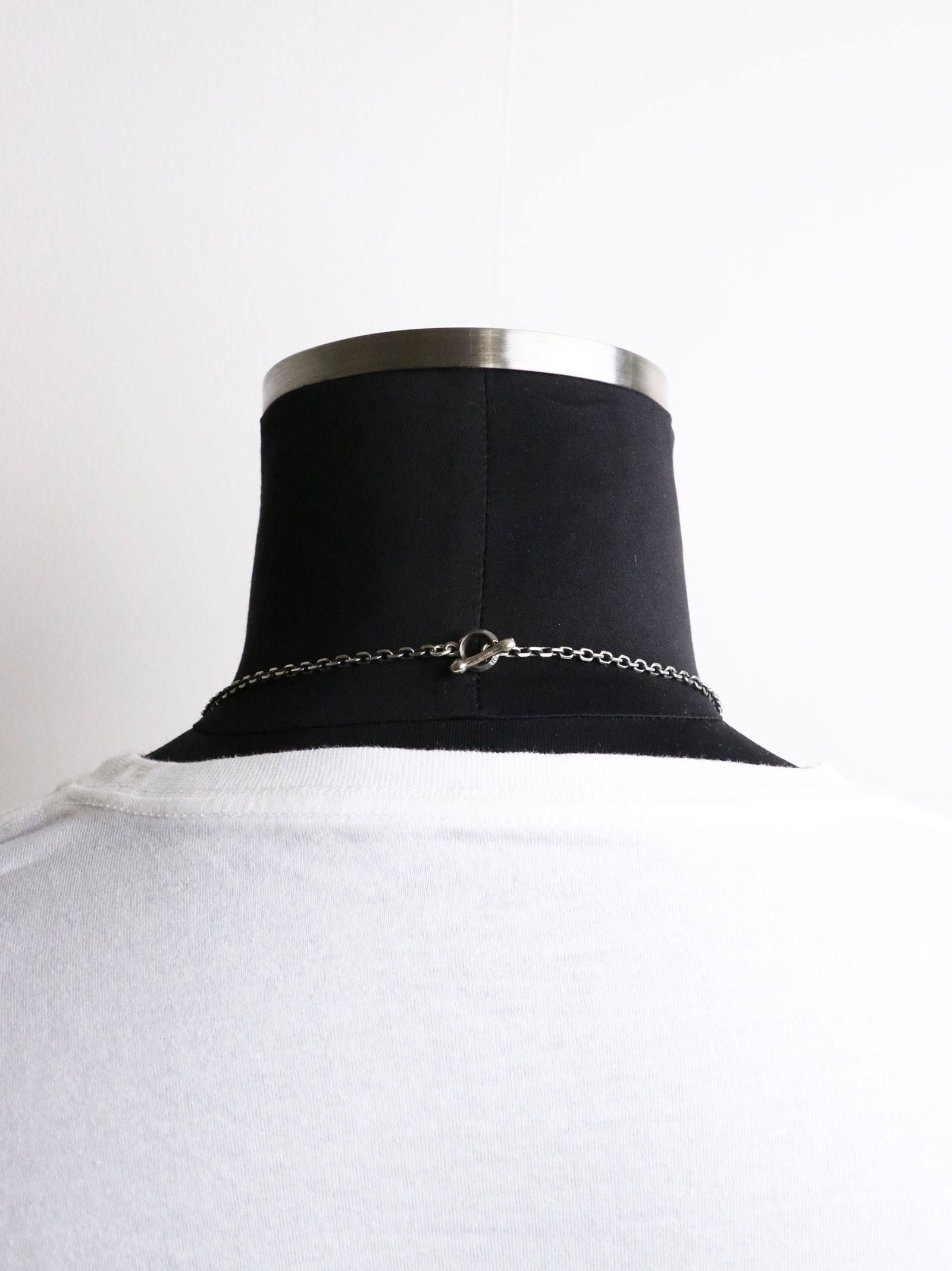 SKULL  HOOK CHAIN "SQUARE" (SILVER)