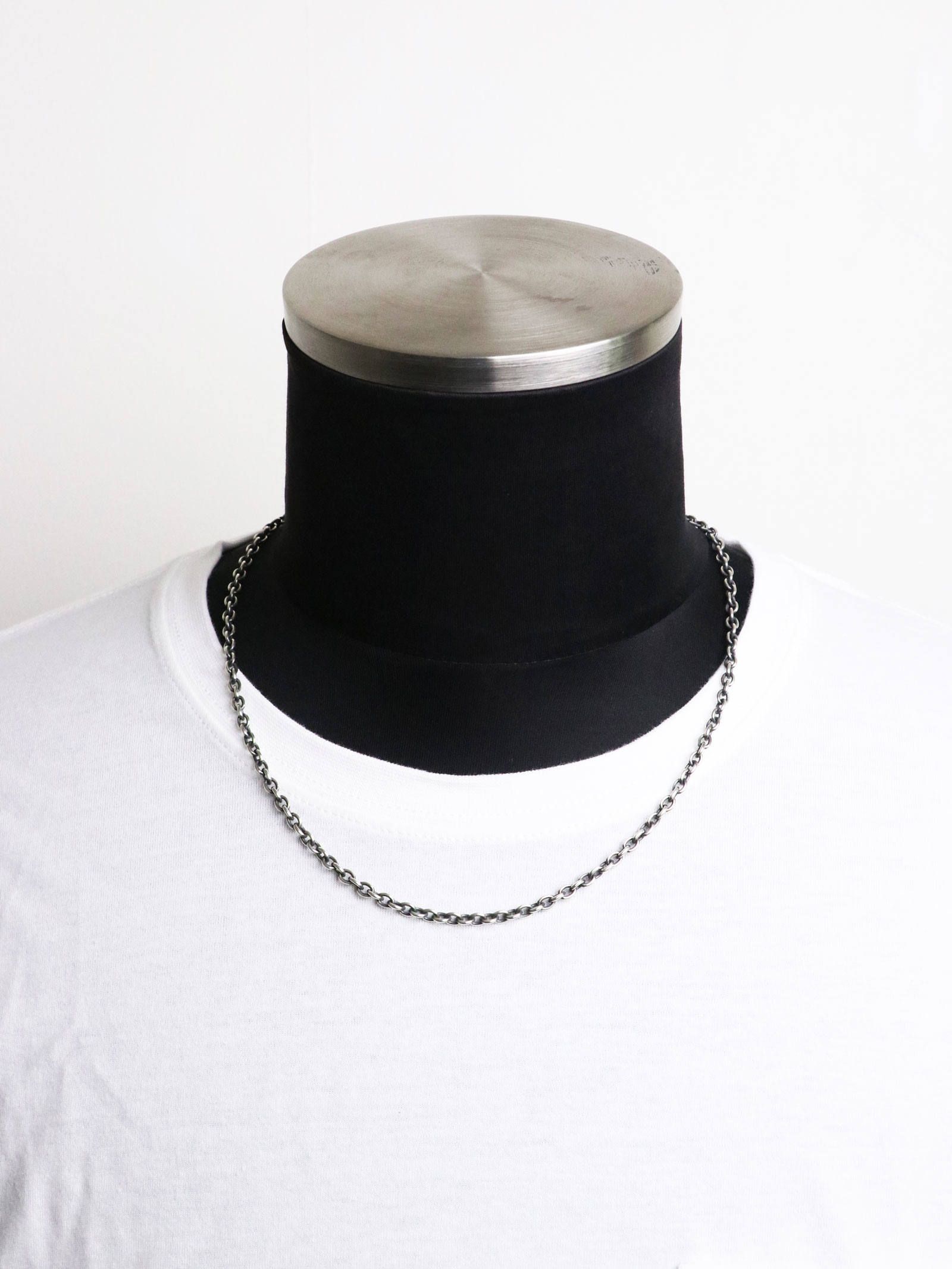 SKULL  HOOK CHAIN "SQUARE" (SILVER)