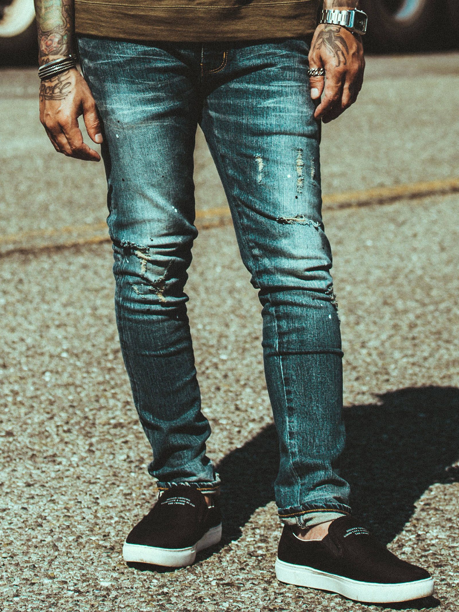 CRIMIE - BORN FREE GARAGE CRASH STRETCH JAPANESE SELVEDGE DENIM