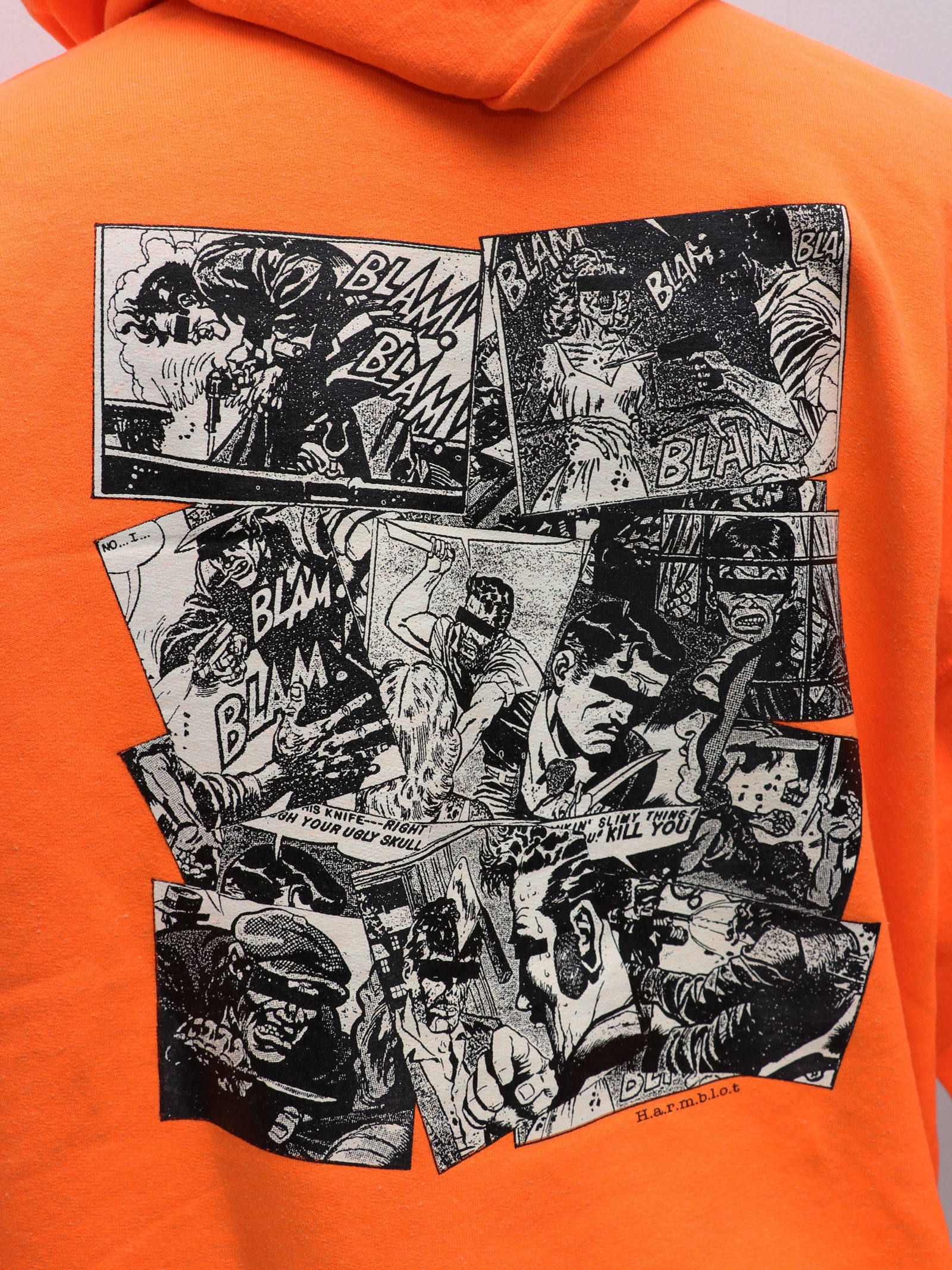 BOUNTY HUNTER - BxH VIOLENCE HATE PULLOVER PK (SAFETYORANGE