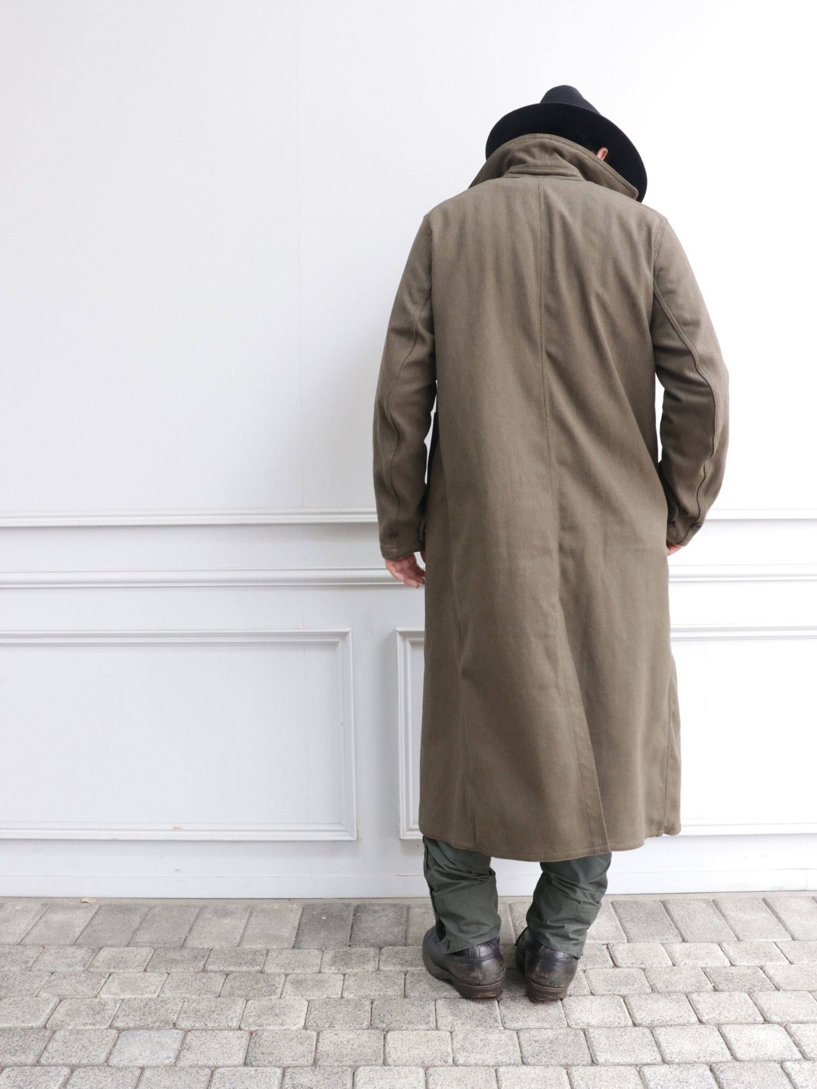 BLACK SIGN - Army Herringbone Soldier Coat / アーミーヘリンボーン