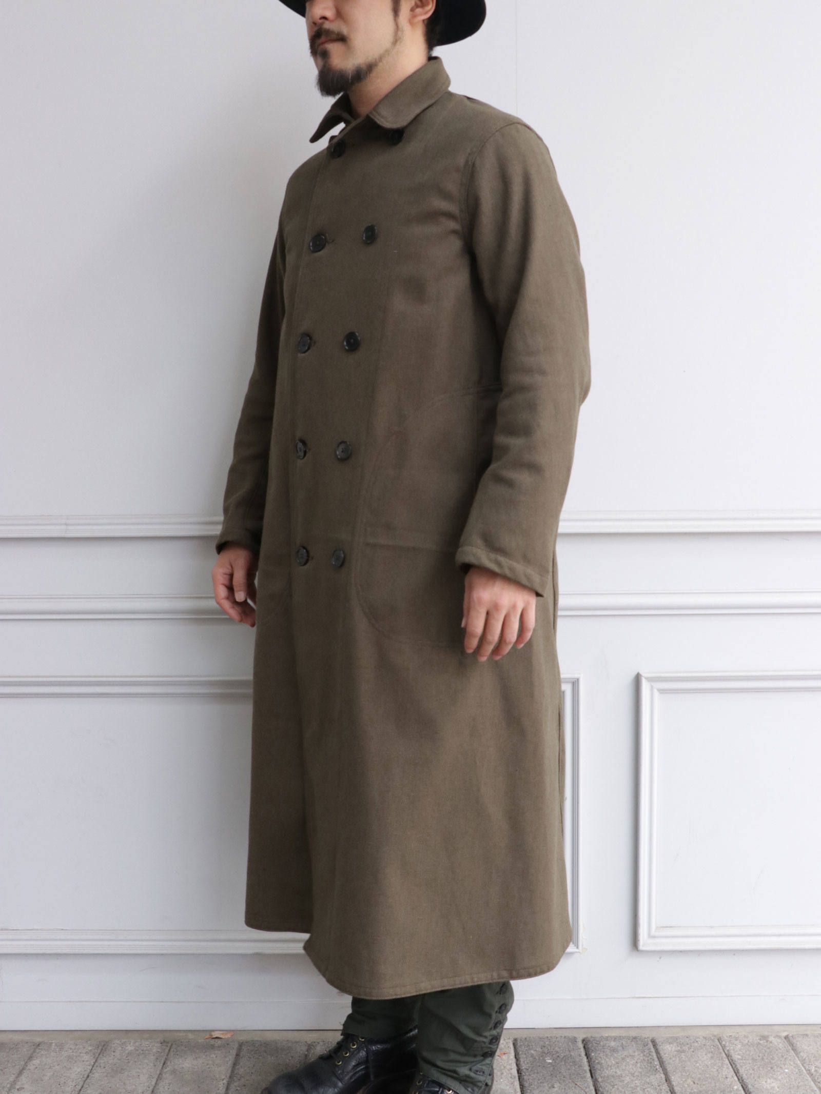 BLACK SIGN - Army Herringbone Soldier Coat / アーミーヘリンボーン