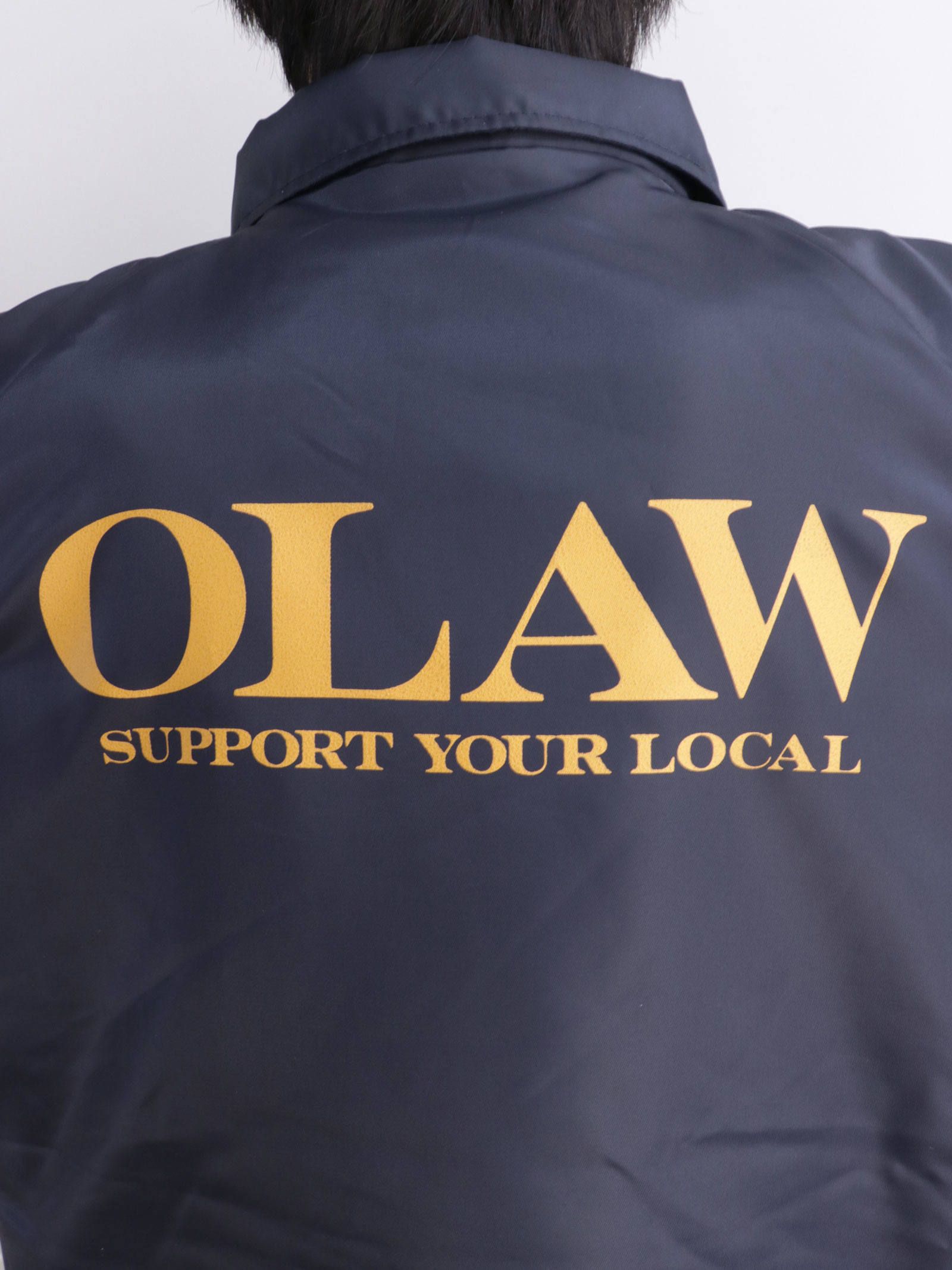 ボアコーチジャケット (O.L.A.W)(ネイビーxゴールド) / BOA COACH JACKET (BLACKxGOLD)