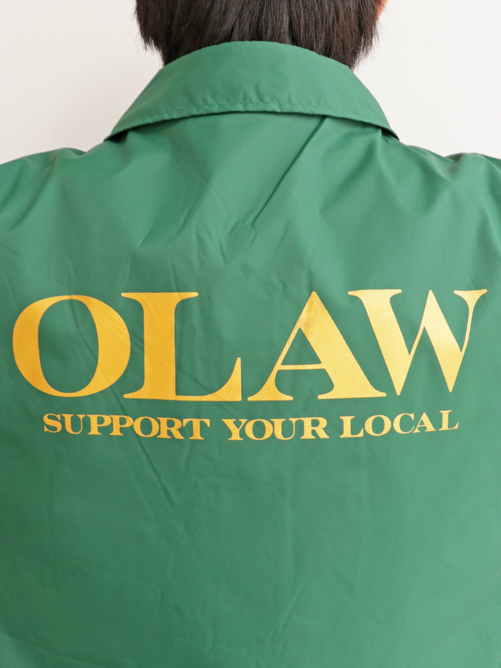 ナイロンコーチジャケット(O.L.A.W)(グリーン) / NYLON COACH JAKECT (GREEN)
