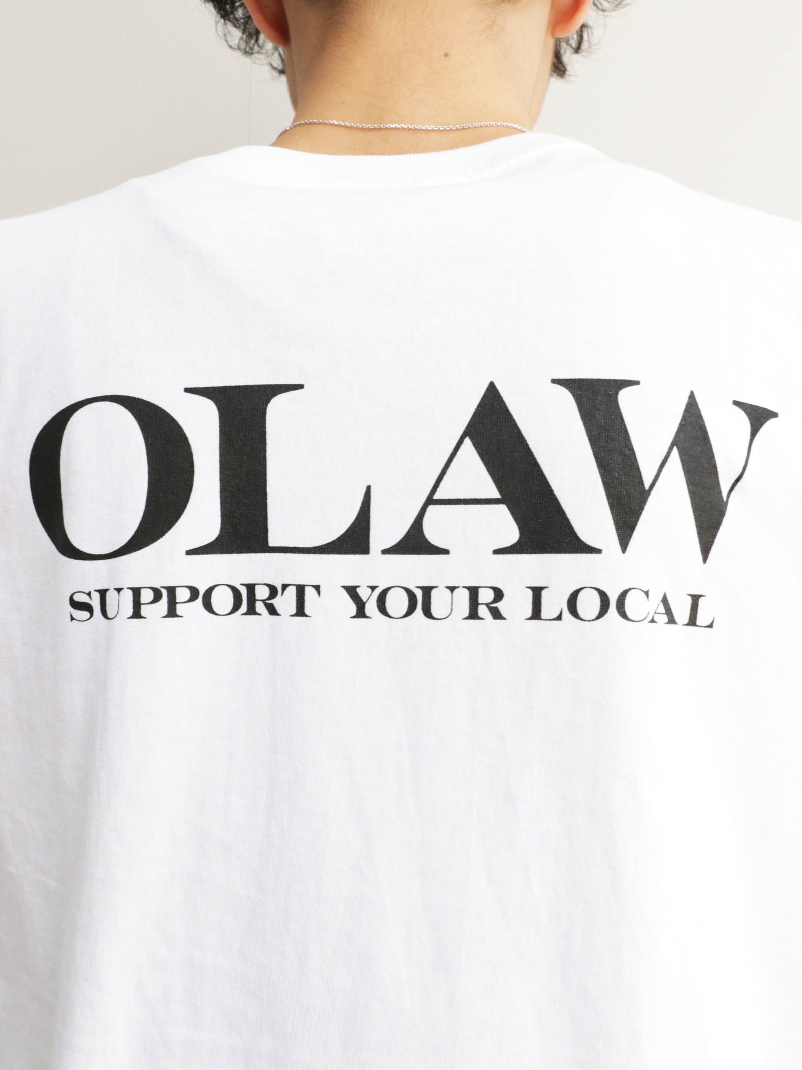 ロングスリーブTシャツ(O.L.A.W) (ホワイト) / LONG SLEEVE T-SHIRTS (WHITE)