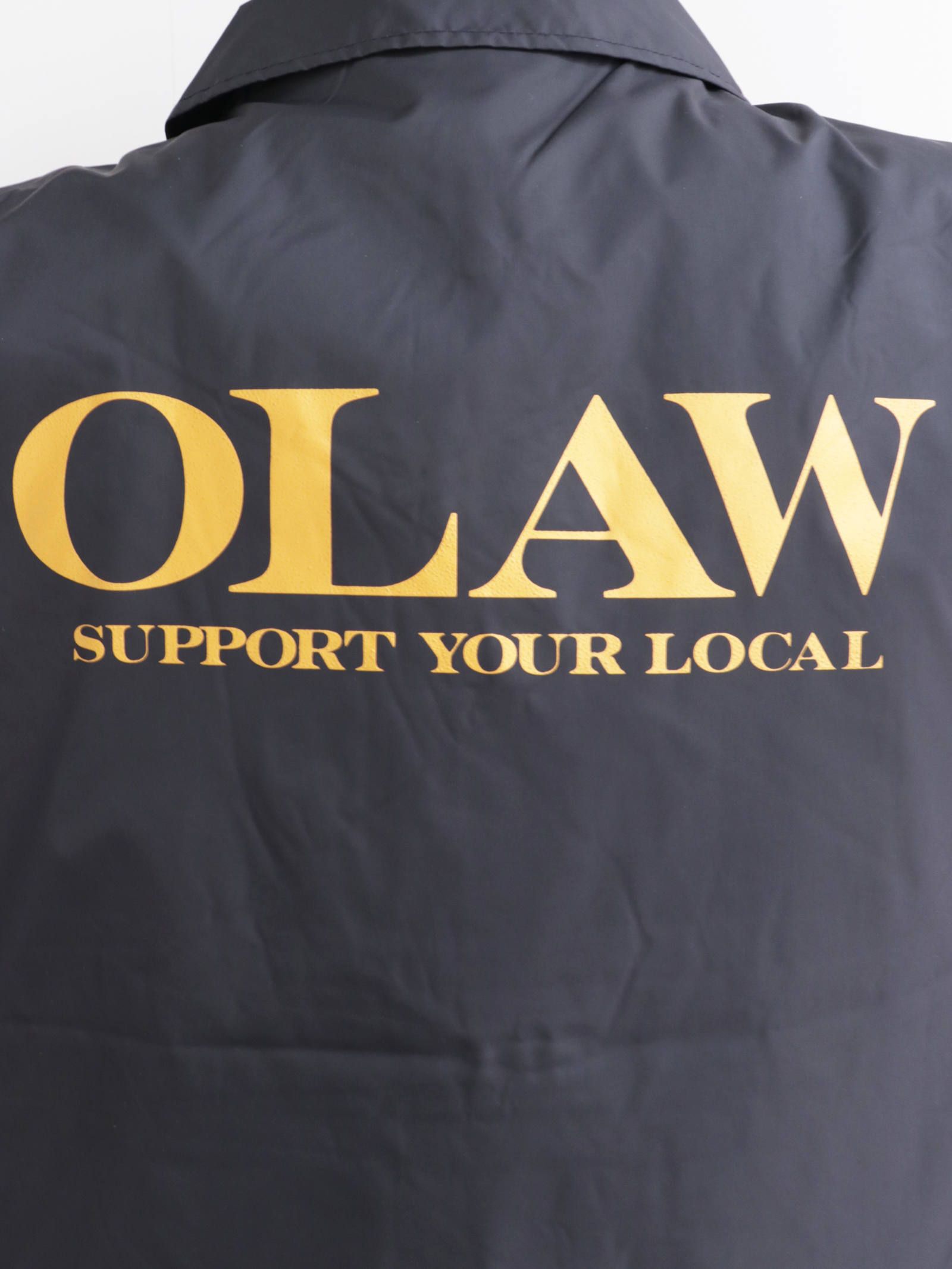 ナイロンコーチジャケット(O.L.A.W)(ブラック) / NYLON COACH JAKECT (BLACK)