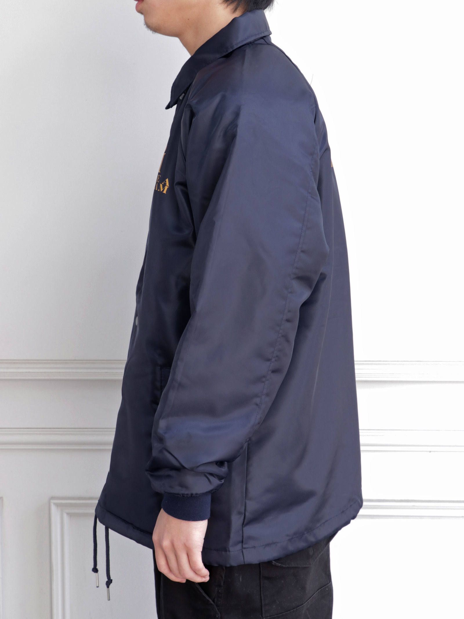 ボアコーチジャケット (O.L.A.W)(ネイビーxゴールド) / BOA COACH JACKET (BLACKxGOLD)