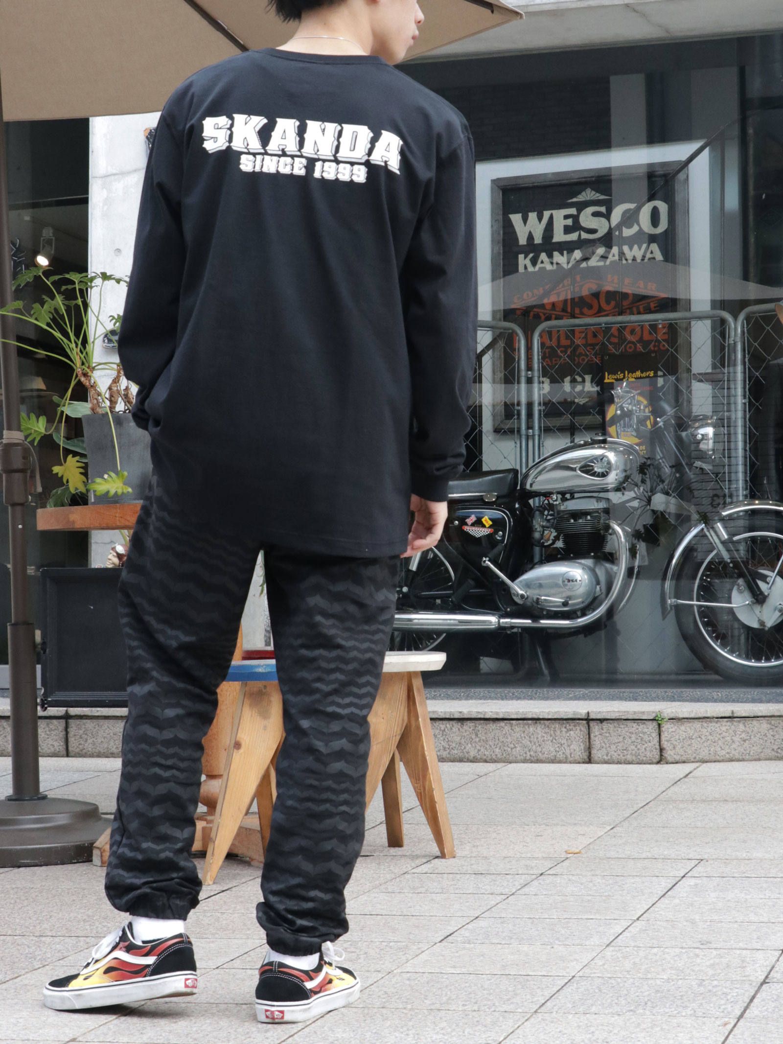 ロングスリーブTシャツ "SKANDA" (ブラック) / LONG SLEEVE T-SHIRTS (BLACK)