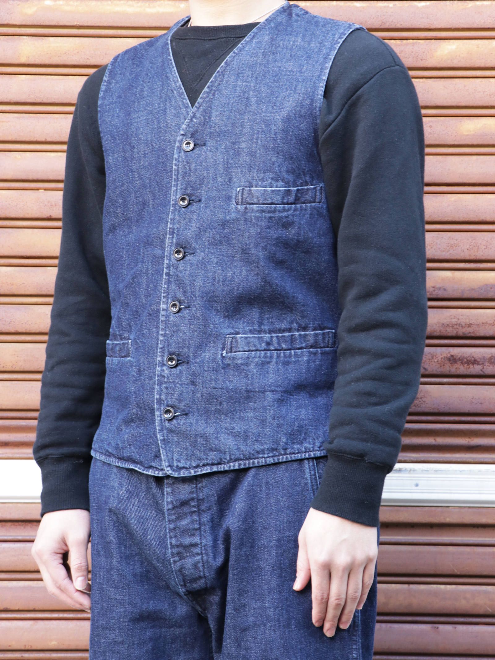 ヘリテージエンジニアベスト (インディゴ)  /  HERITAGE ENGINEER VEST (INDIGO)