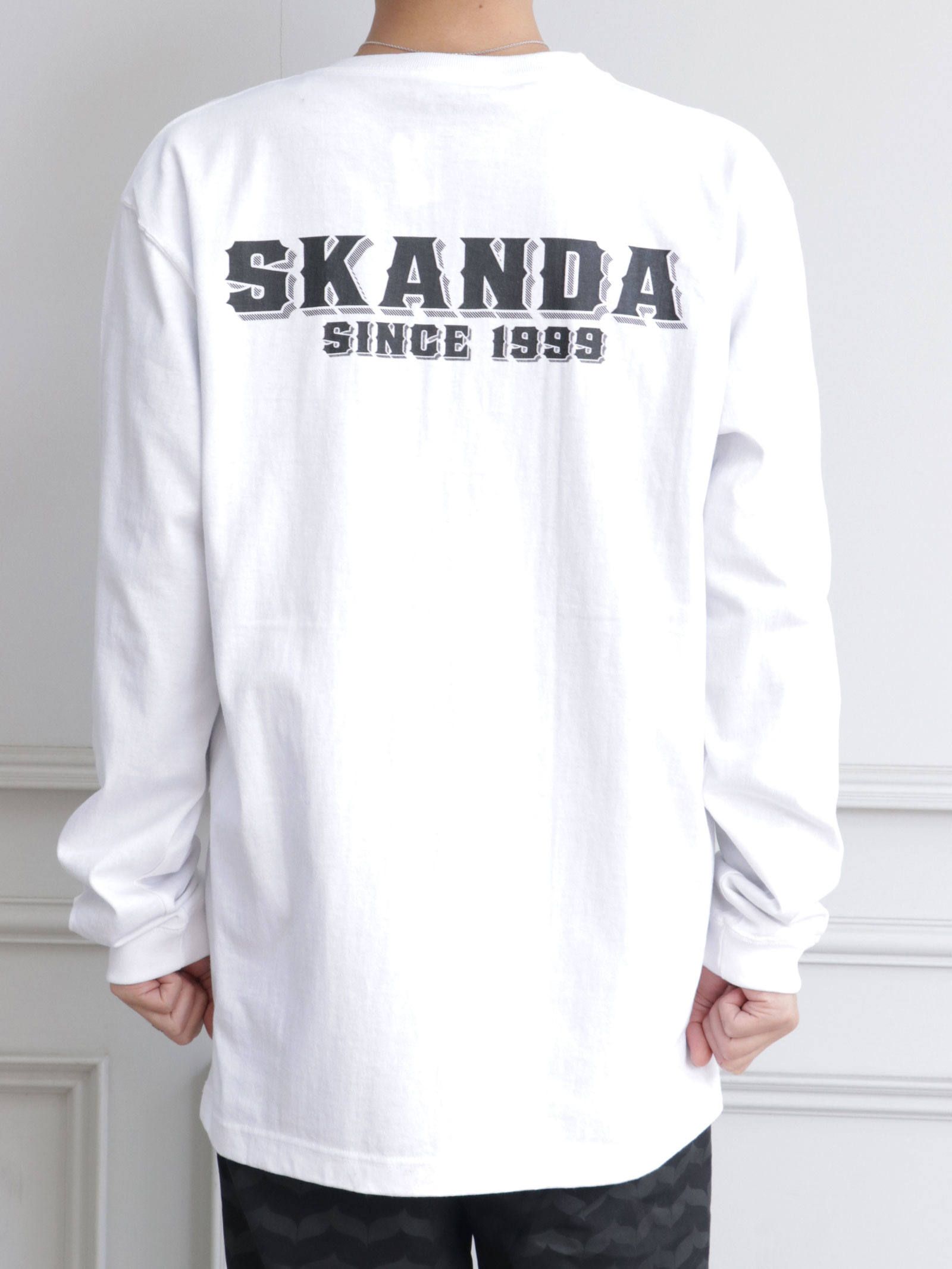 ロングスリーブTシャツ "SKANDA" (ホワイト) / LONG SLEEVE T-SHIRTS (WHITE)