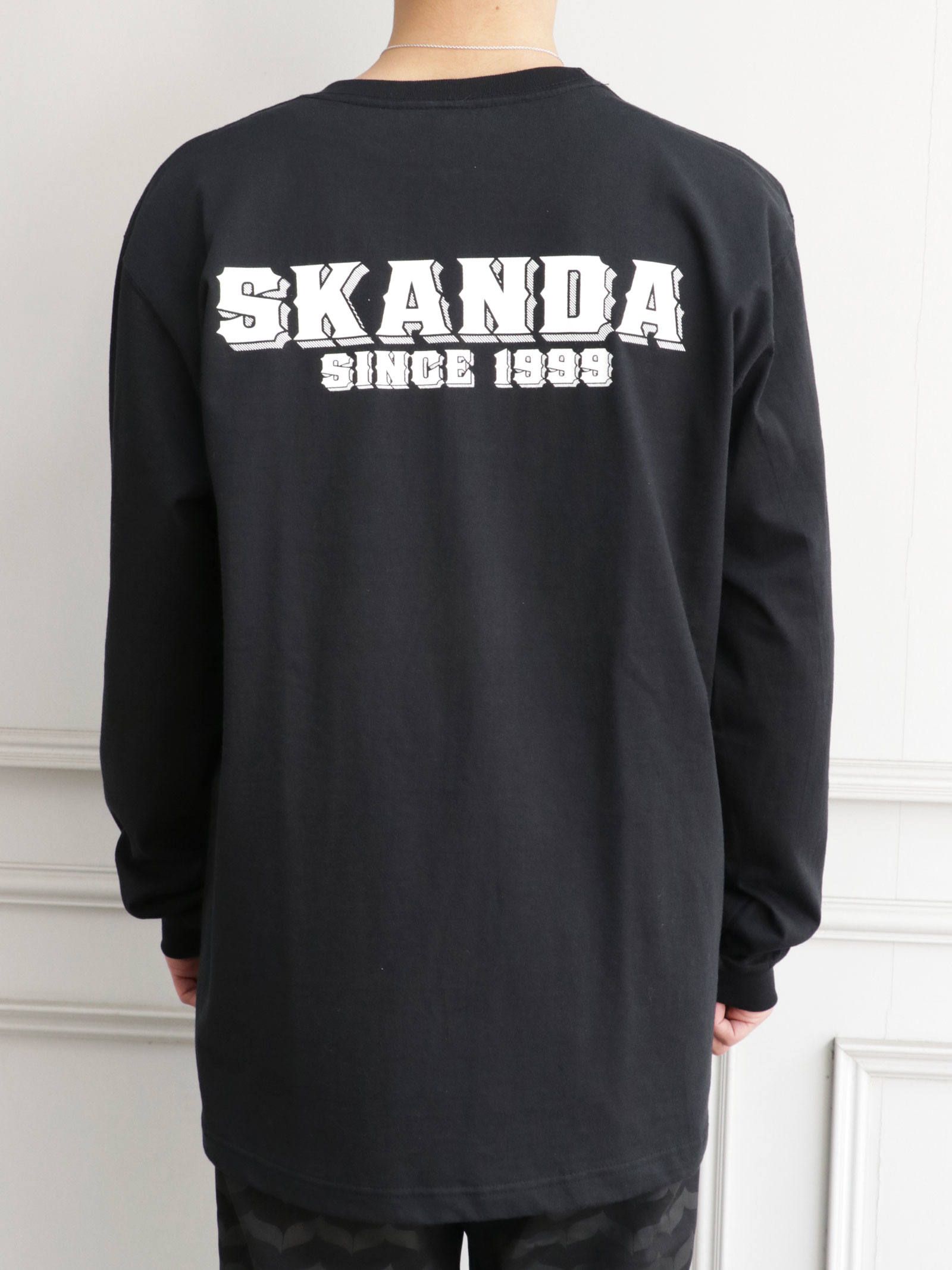 ロングスリーブTシャツ "SKANDA" (ブラック) / LONG SLEEVE T-SHIRTS (BLACK)