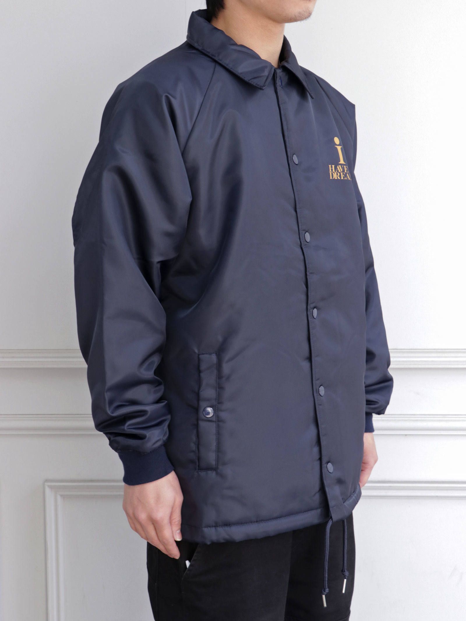 ボアコーチジャケット (O.L.A.W)(ネイビーxゴールド) / BOA COACH JACKET (BLACKxGOLD)