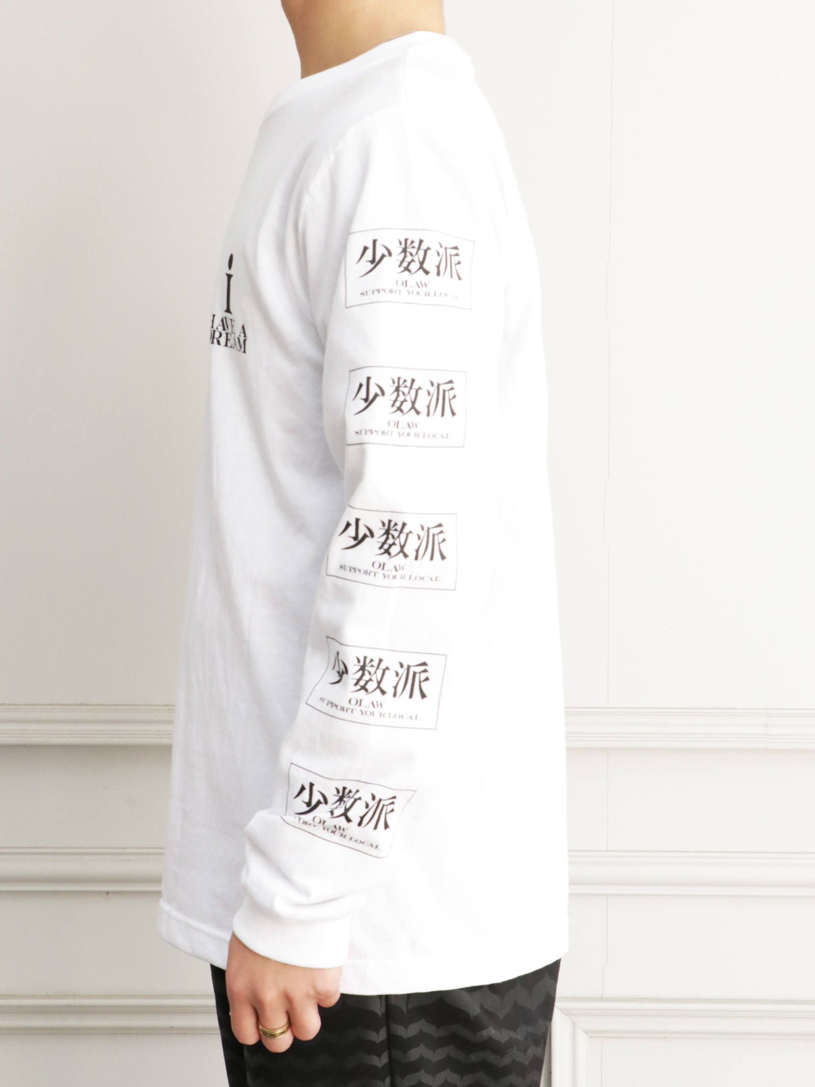 ロングスリーブTシャツ(少数派) (ホワイト) / LONG SLEEVE T-SHIRTS (WHITE)