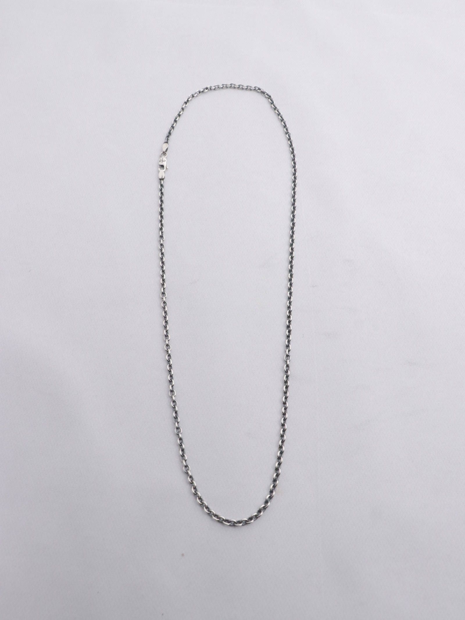 NECKLACE CHAIN "OVAL" / 線形 0.8mm, 幅 3.0mm / 50cm / (SILVER925)
