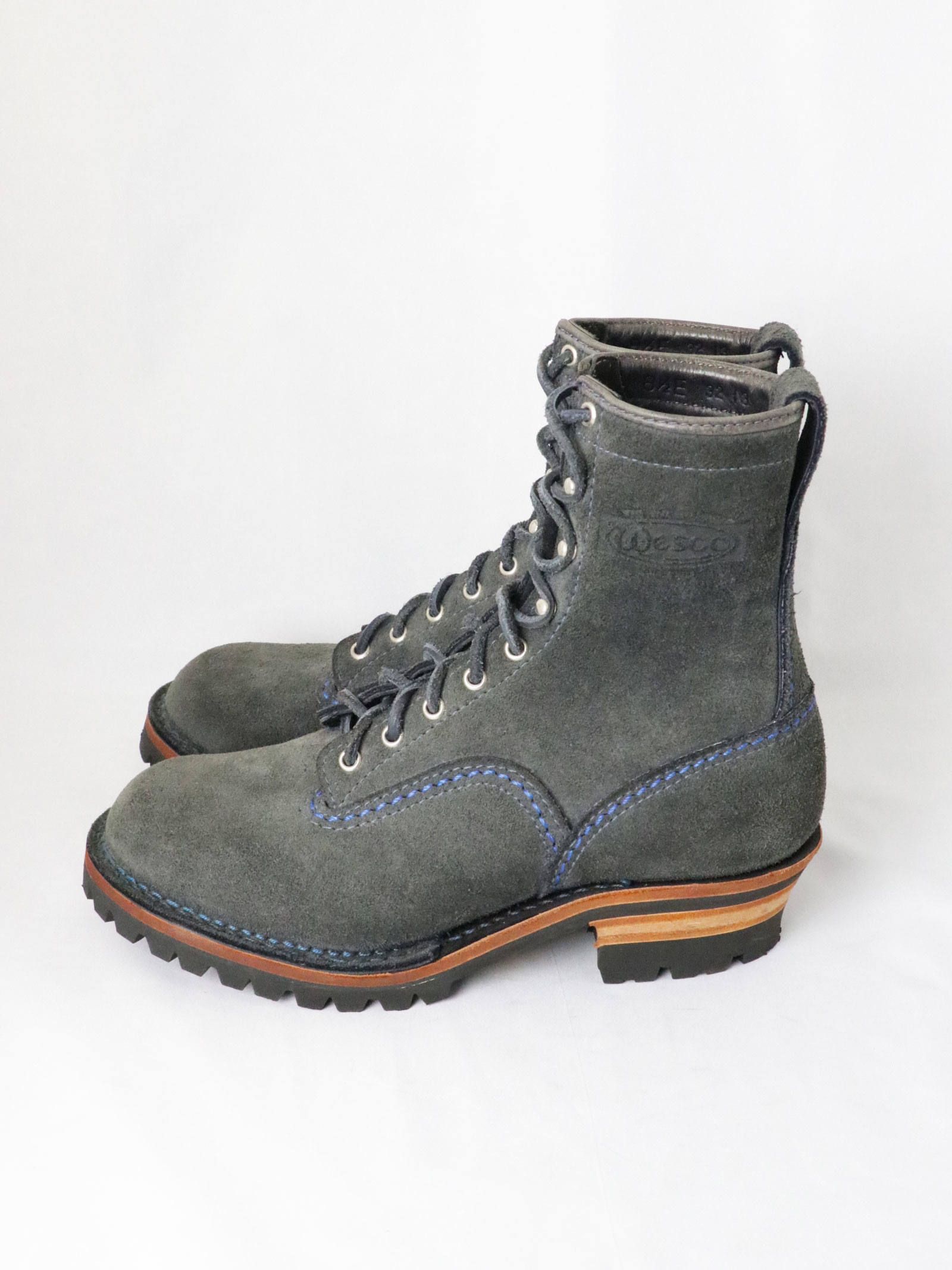 "JOBMASTER" SEMILACE TOE (NAVY "ROUGH OUT")
